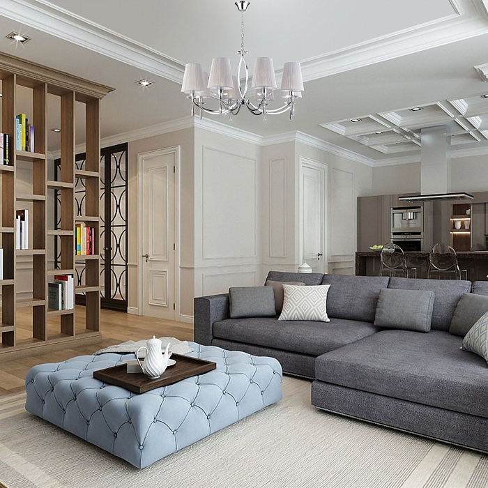 Люстра Eurosvet 60079/8 хром